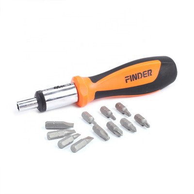 13PCS precision multifunction screwdriver 6150CRV ratchet cutter head household kit screwdriver magnetic screwdriver set