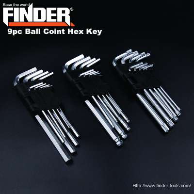 Nickel-plated Each kind of specification Chrome-vanadium Material Ball Coint Hex Key