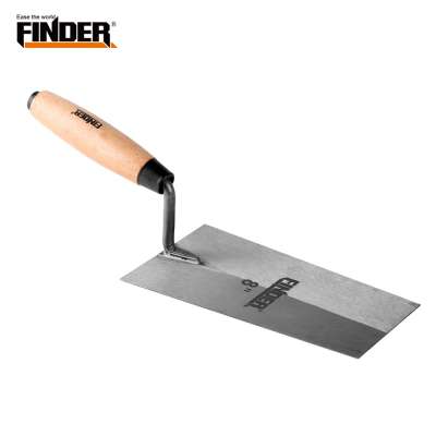 7'' Wholesale TPR handle 45# Carbon Steel Rectangle Bricklaying Trowel with orange baking finish surface