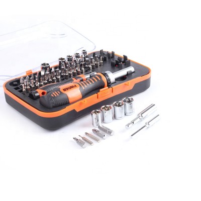 Practical 65PCS multifunctional household tool 6150CRV ratchet cutter head tool set screwdriver multifunctional screwdriver set