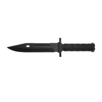 OEM High Quality Custom Stainless Steel Black Tactical Military Fixed Blade Hunting Knife with Hard Sheath